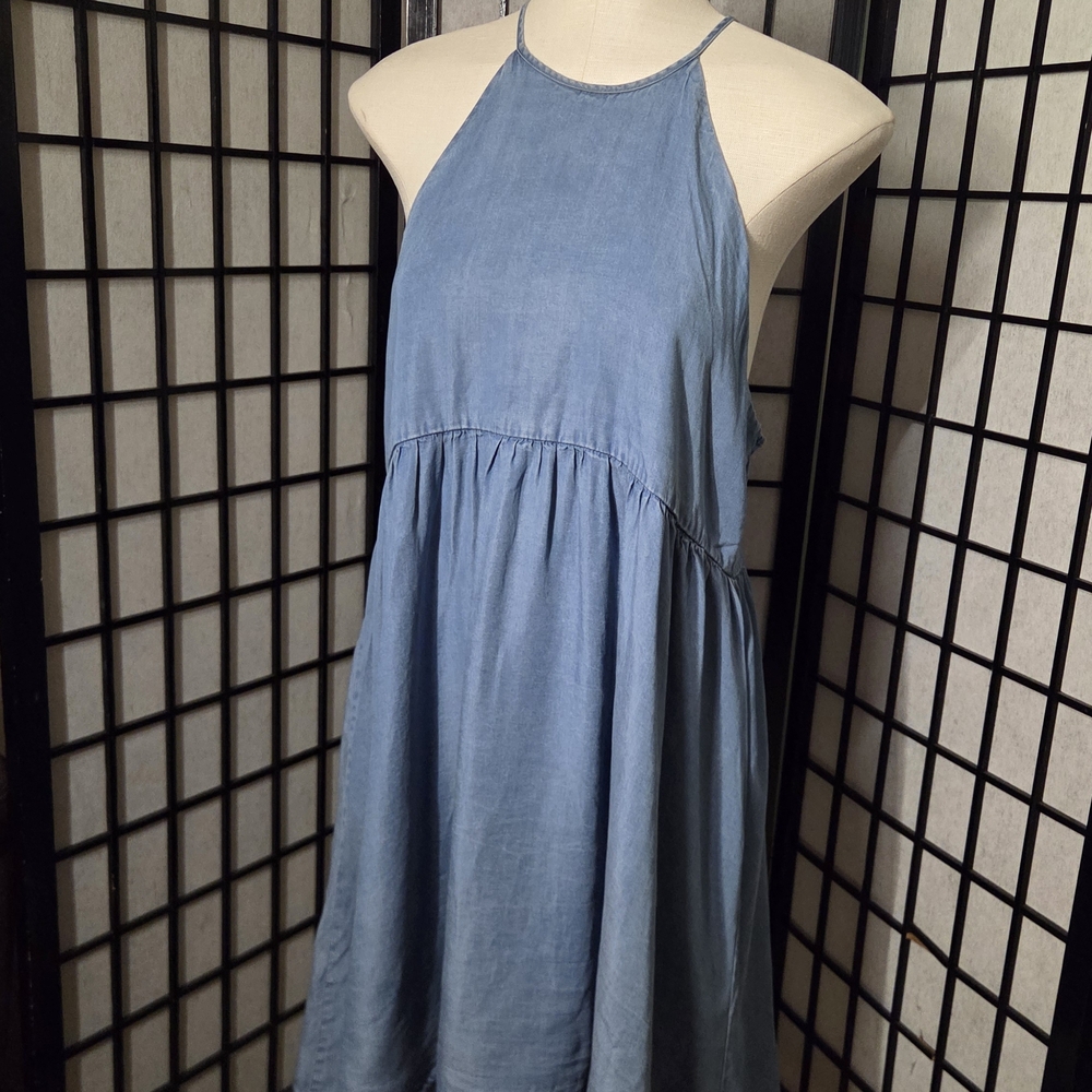 Kimchi Blue Light Blue Halter Dress